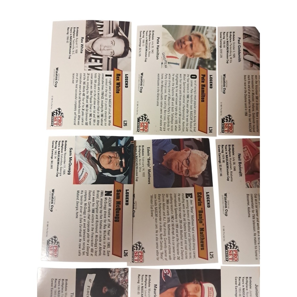 1991 Winston Cup Pro Set 24 Card Lot - Picture 13 of 15